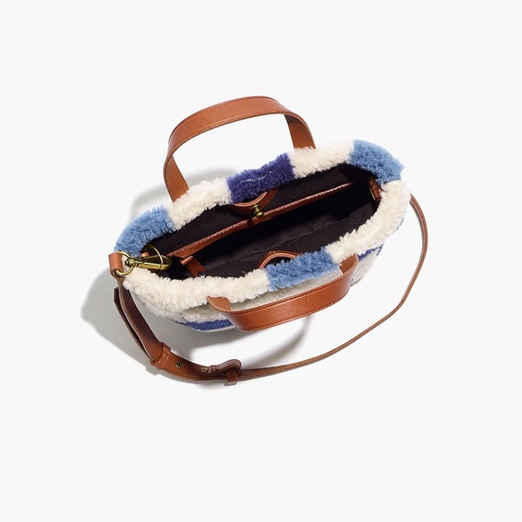 💙🤎 HTF The Small Transport Crossbody: (Re)sourced Sherpa Edition w leather - Picture 8 of 10